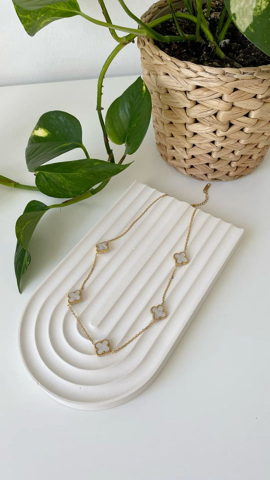 White clover necklace